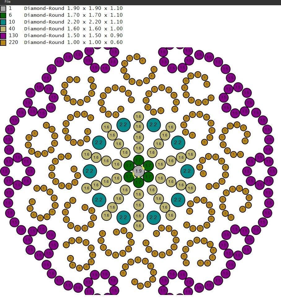 Rose Gold Diamond Pendant 3D Print Model 3D print model_2