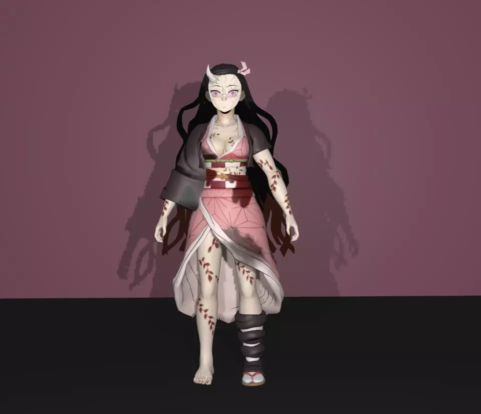 Nezuko Kamado awakened 3D model_0