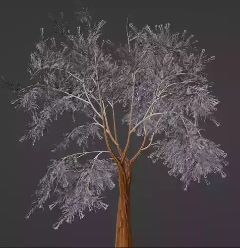 stylized tree 3D model