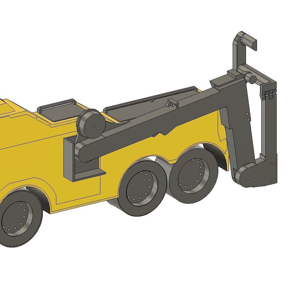 RC ABSCHLEPPER MIT KRAN AUFBAU UND TUEREN V2 FUNKTIONSMODELLBAU 3D print model_7