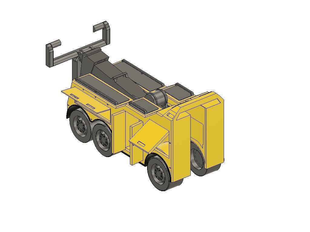 RC ABSCHLEPPER MIT KRAN AUFBAU UND TUEREN V2 FUNKTIONSMODELLBAU 3D print model_10