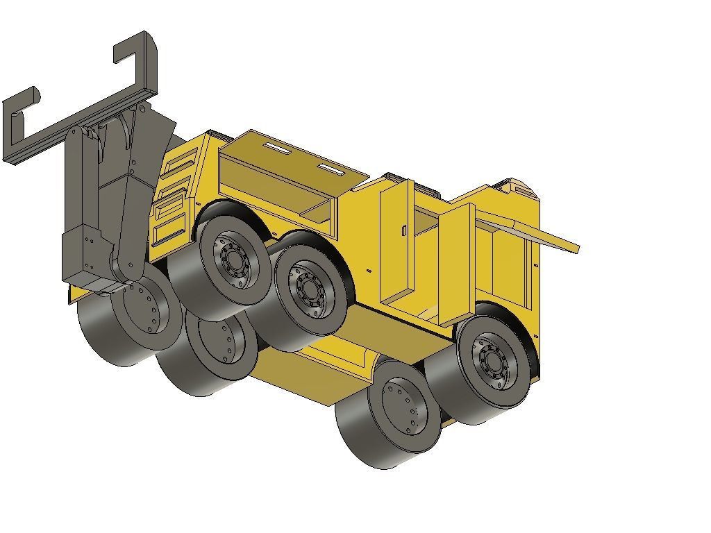 RC ABSCHLEPPER MIT KRAN AUFBAU UND TUEREN V2 FUNKTIONSMODELLBAU 3D print model_13