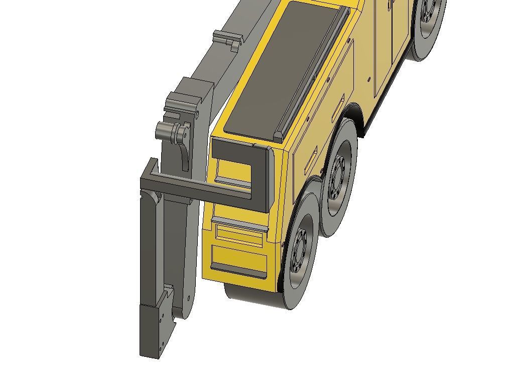 RC ABSCHLEPPER MIT KRAN AUFBAU UND TUEREN V2 FUNKTIONSMODELLBAU 3D print model_5