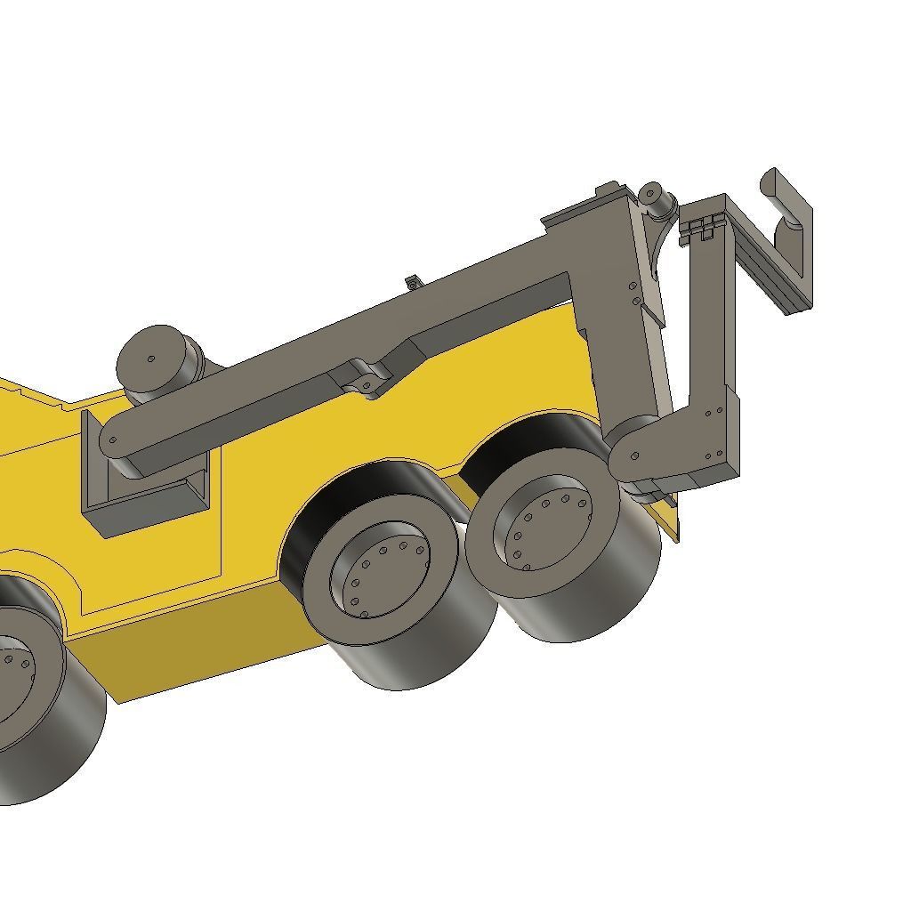 RC ABSCHLEPPER MIT KRAN AUFBAU UND TUEREN V2 FUNKTIONSMODELLBAU 3D print model_3