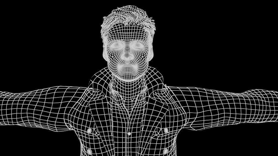 Cillian Murphy tommy shelby Character Low-poly 3D model_16