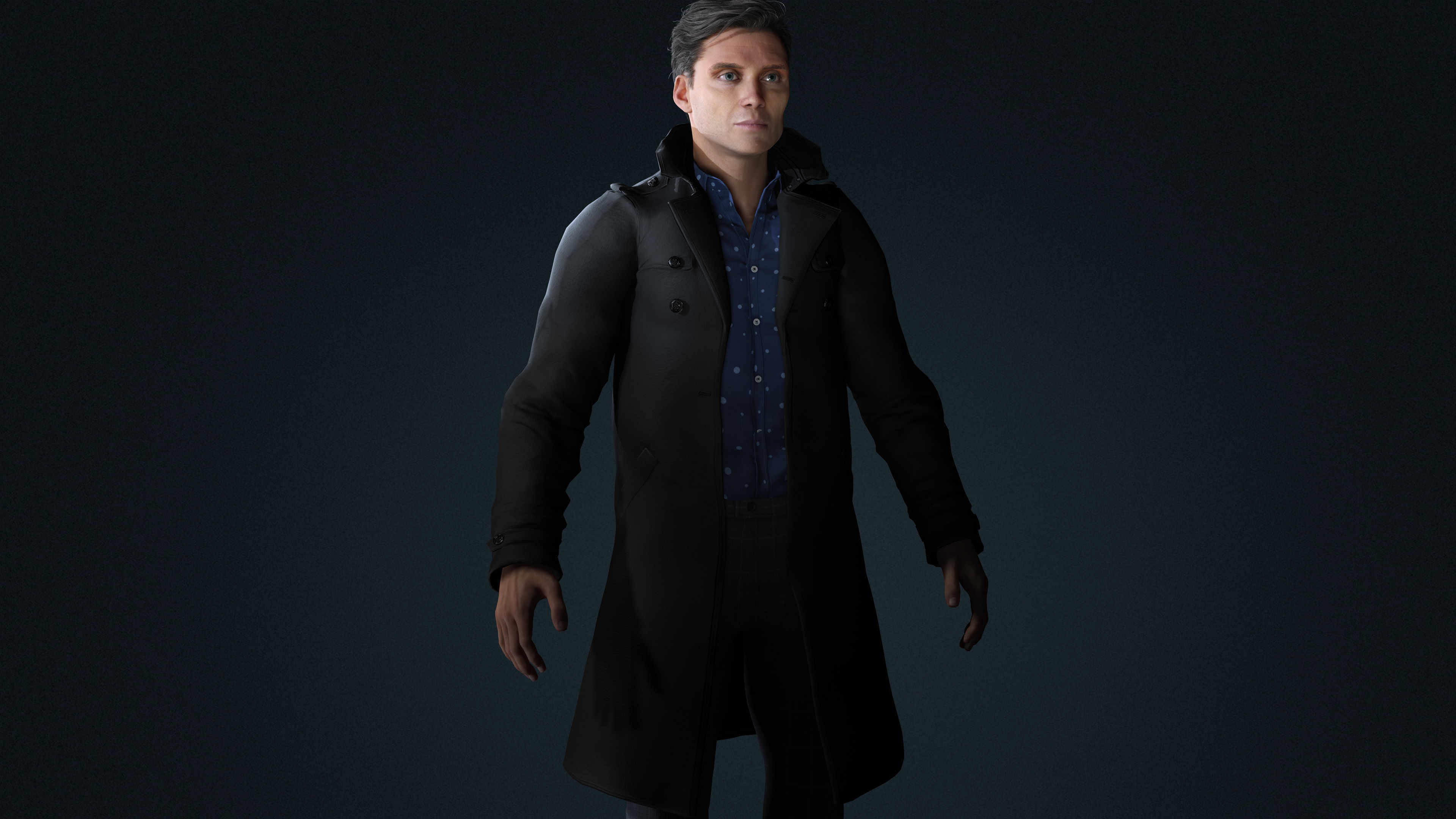 Cillian Murphy tommy shelby Character Low-poly 3D model_10