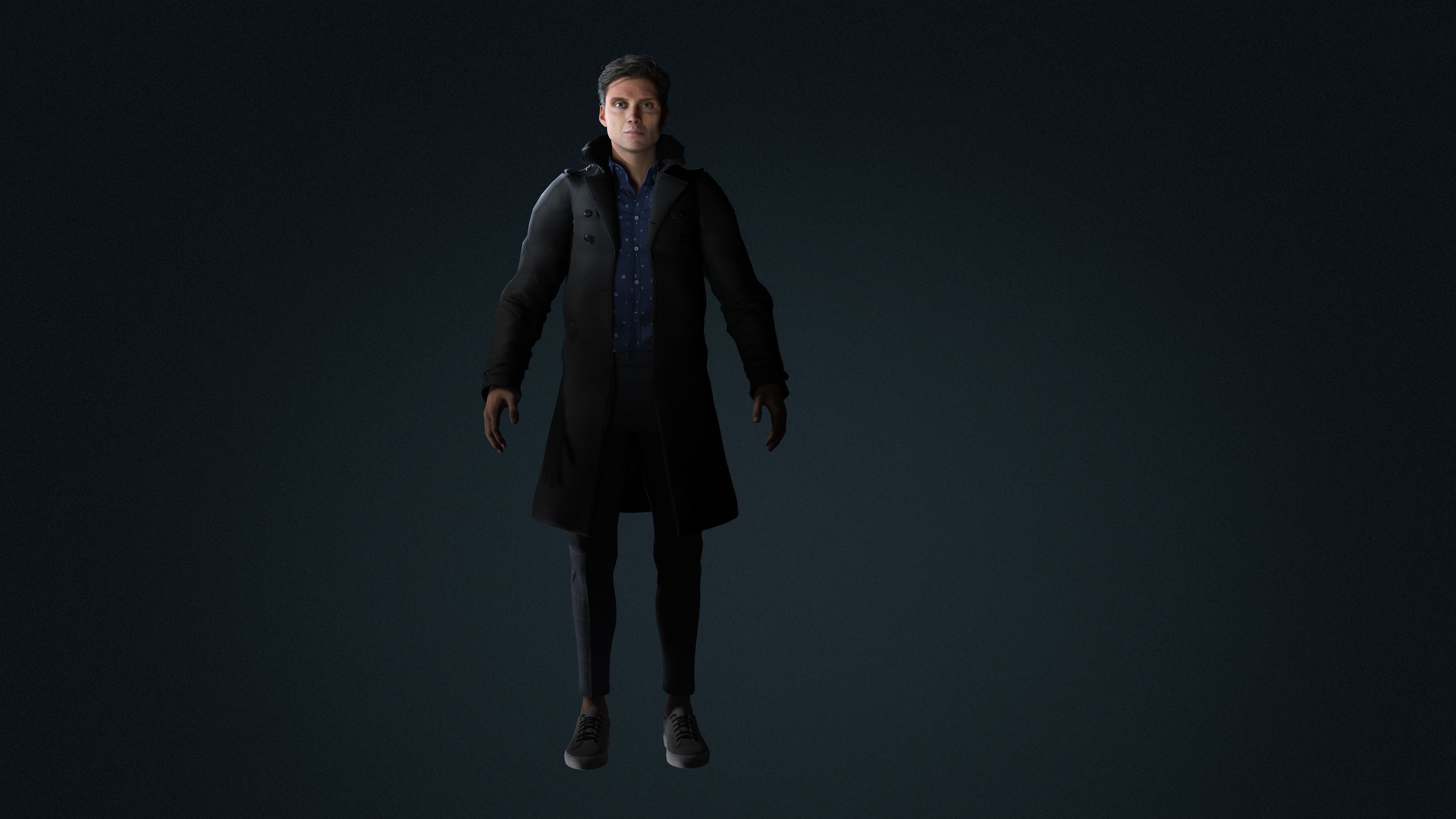 Cillian Murphy tommy shelby Character Low-poly 3D model_12