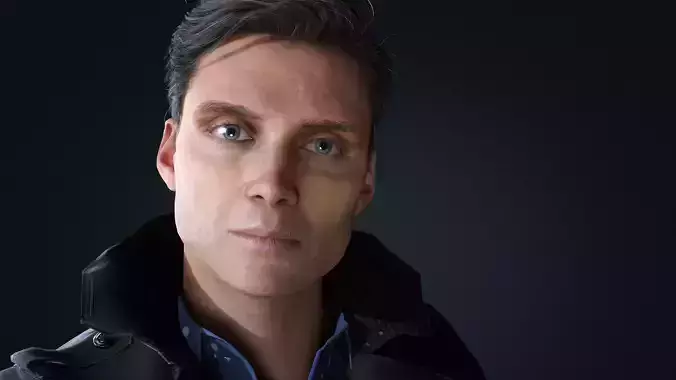 Cillian Murphy tommy shelby Character Low-poly 3D model