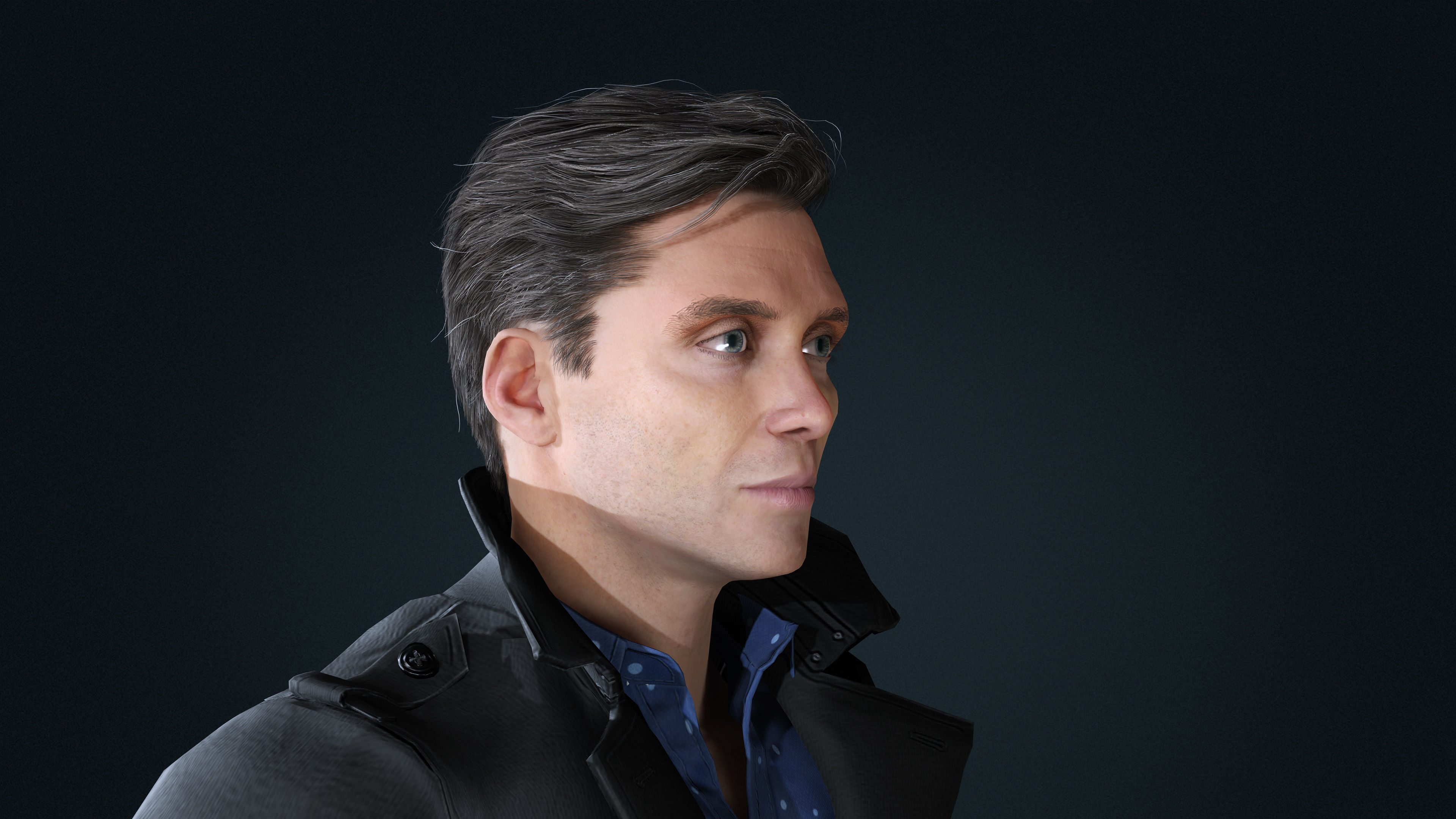 Cillian Murphy tommy shelby Character Low-poly 3D model_7