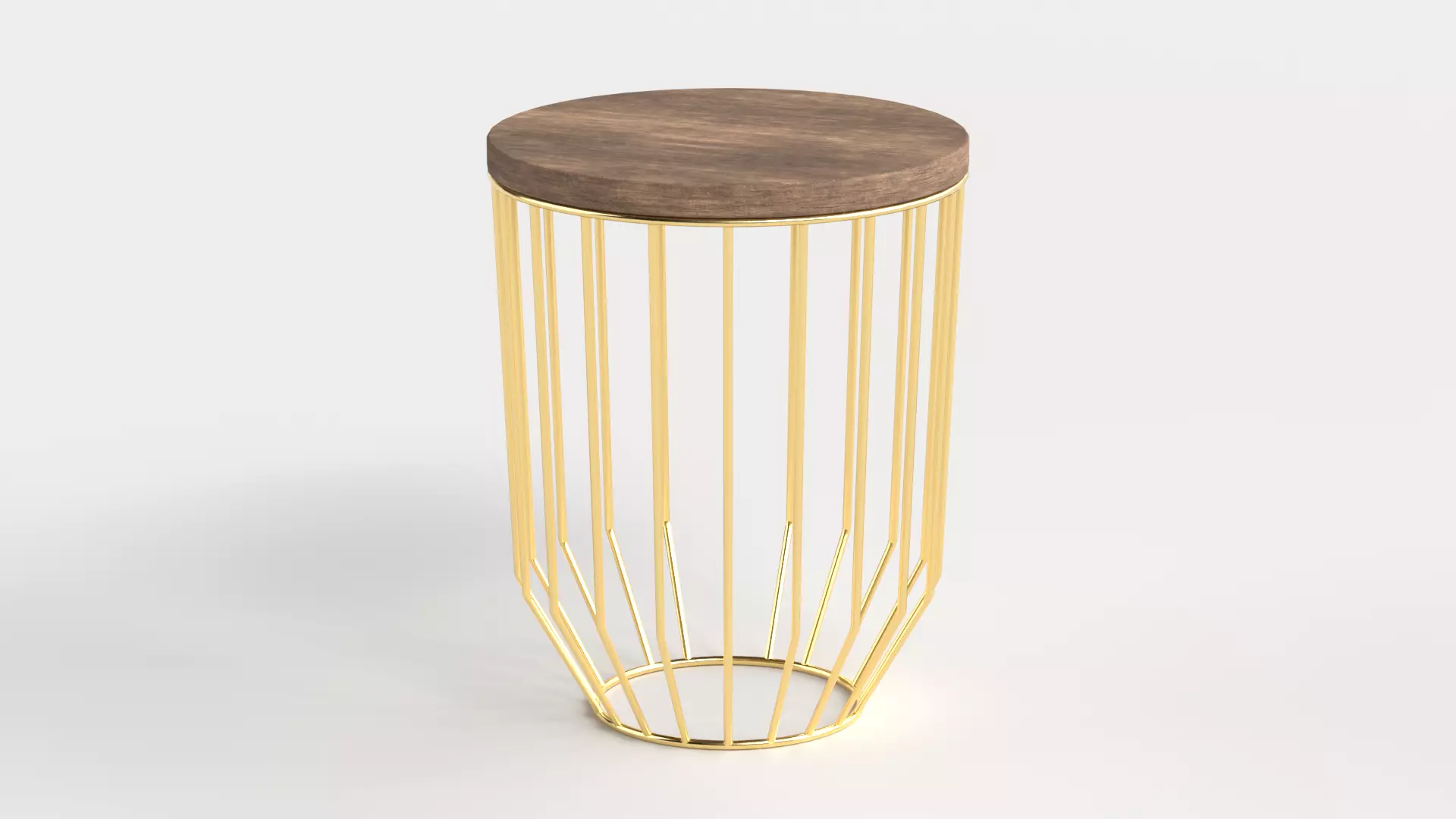 Table 3 Modern and Round Coffee Table Low-poly 3D model_0