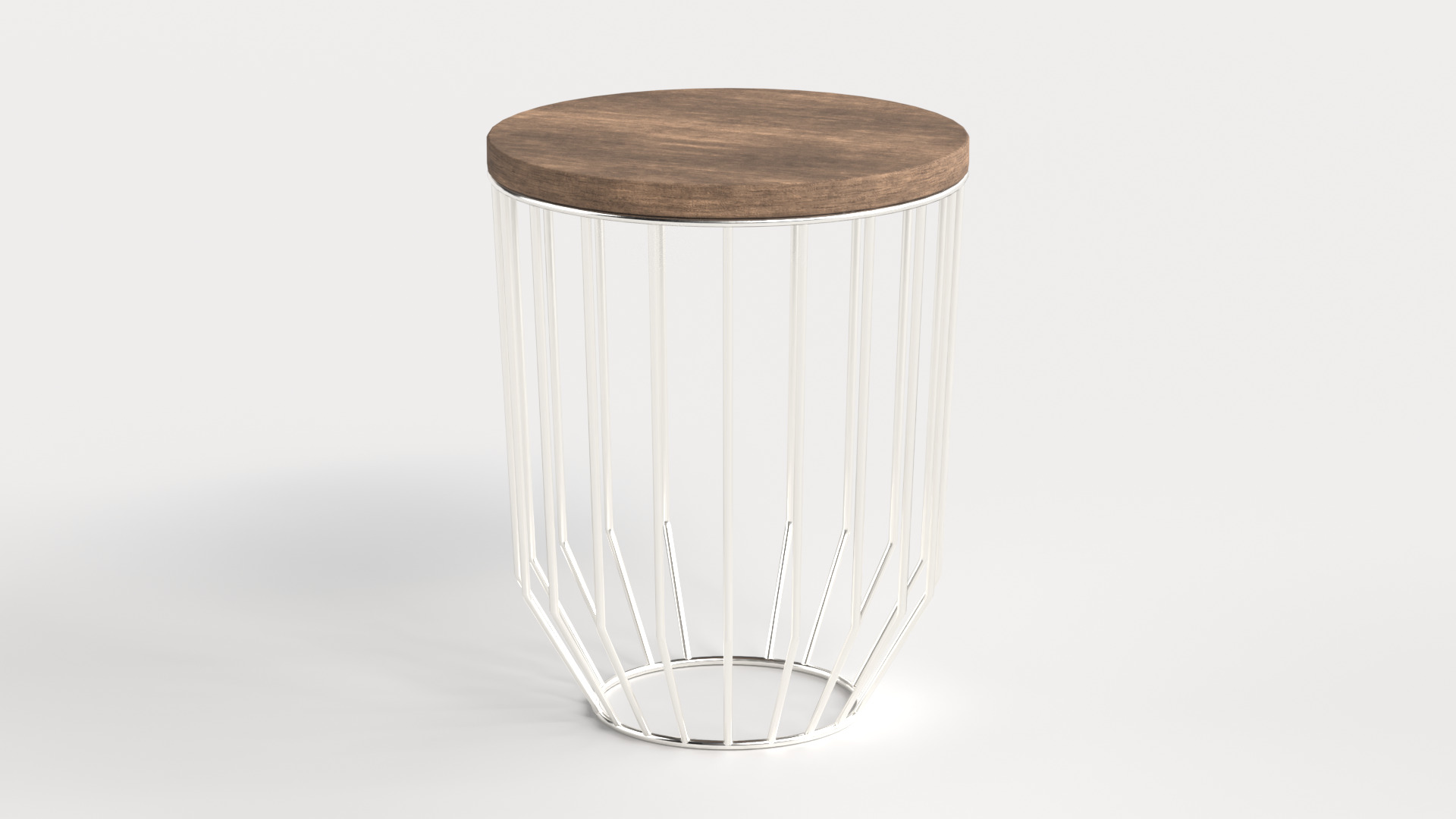 Table 3 Modern and Round Coffee Table Low-poly 3D model_4