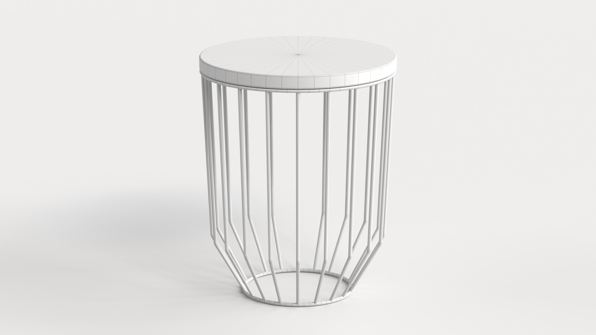 Table 3 Modern and Round Coffee Table Low-poly 3D model_6