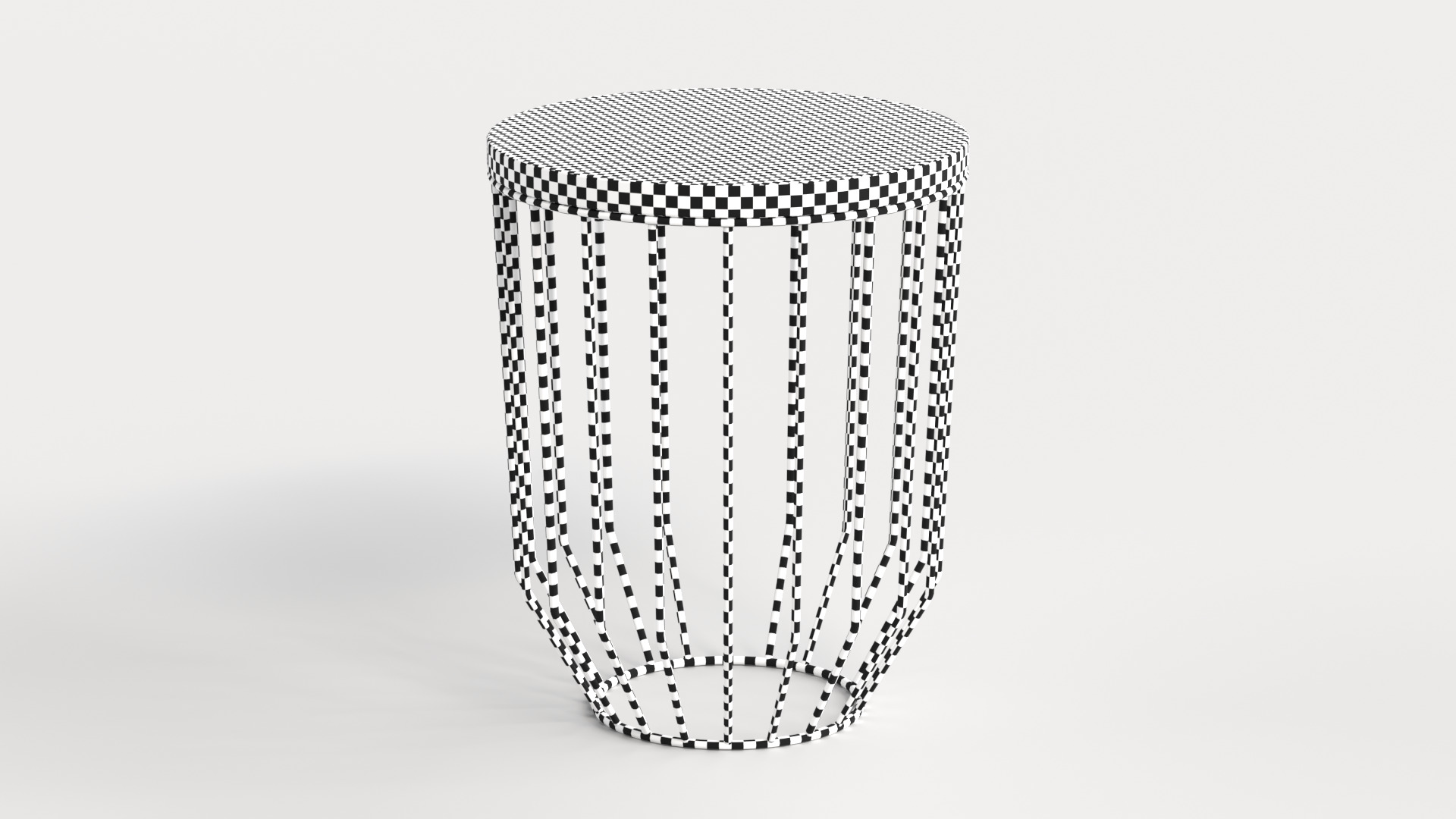 Table 3 Modern and Round Coffee Table Low-poly 3D model_5