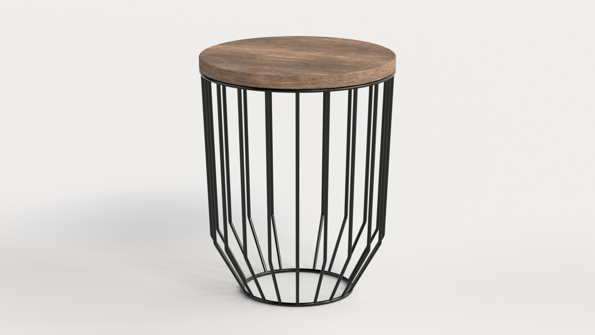 Table 3 Modern and Round Coffee Table Low-poly 3D model_1