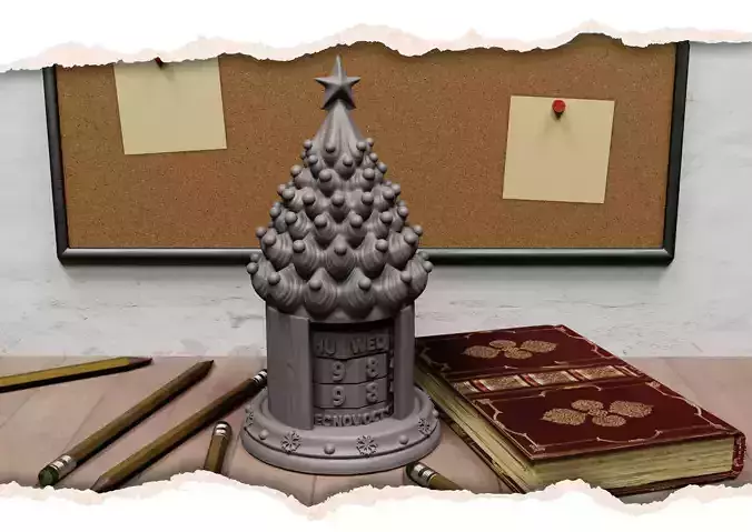Christmas Calendar 3D print model