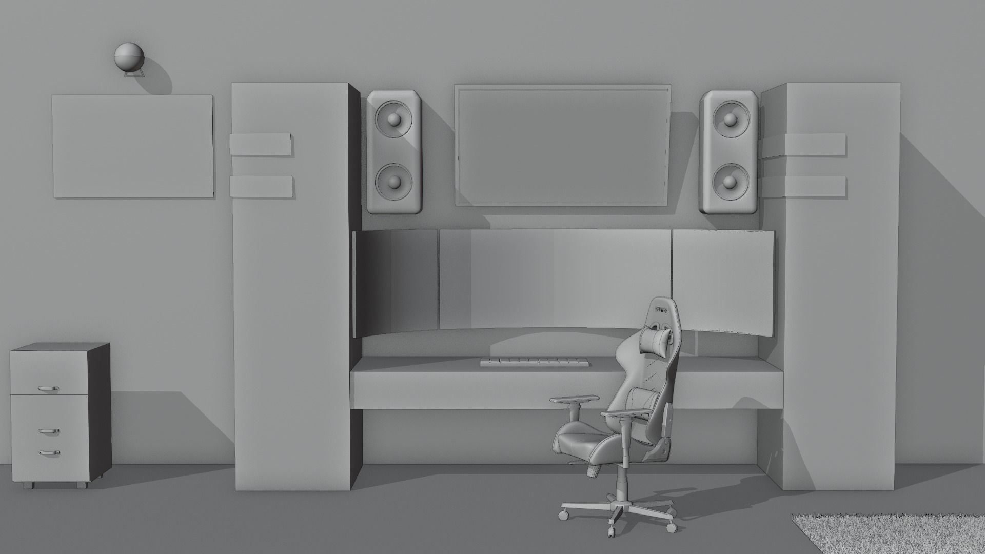 Game Room Interior 3D Model 3D model_15