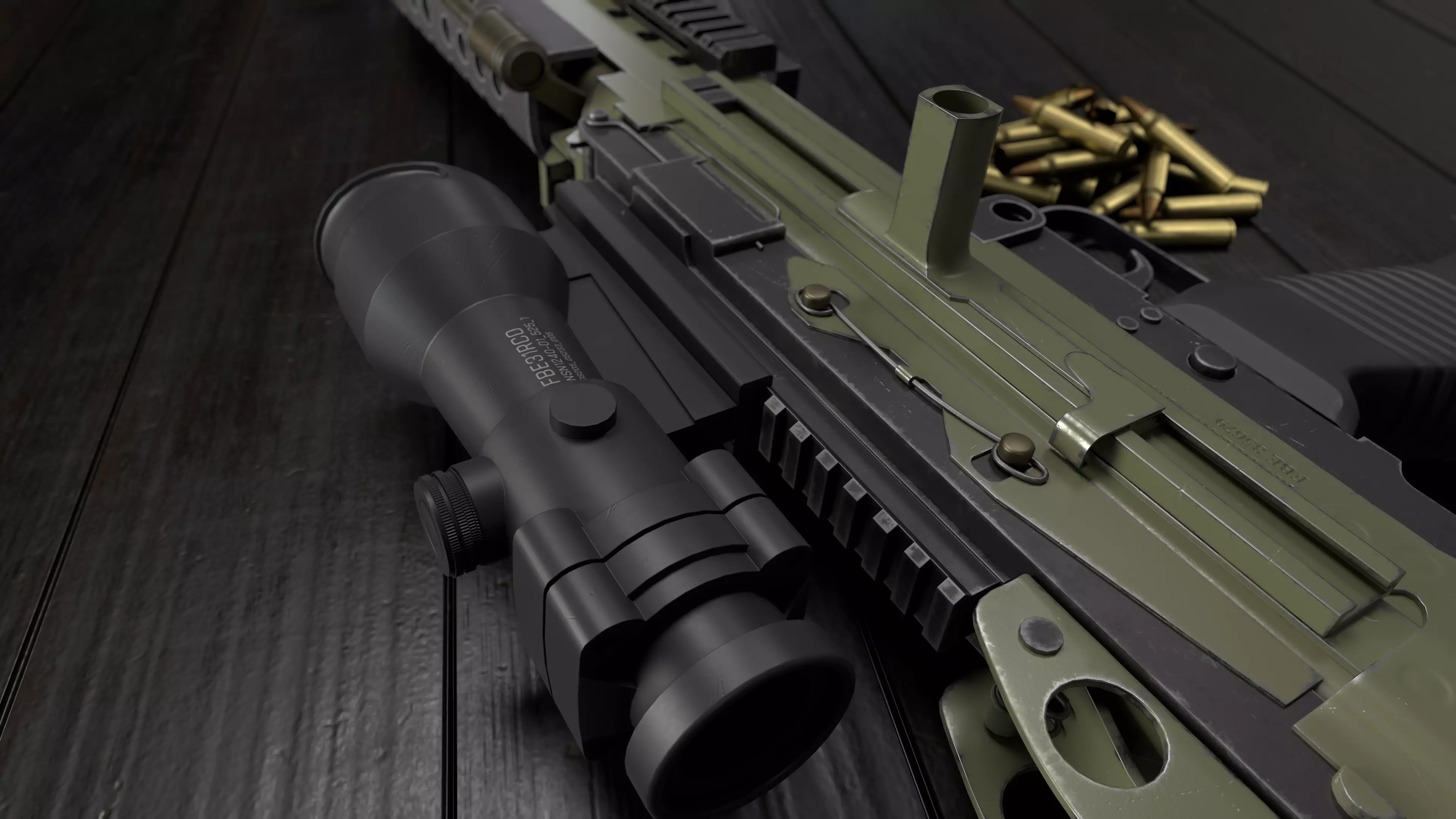 M249 - Modular Gun 3D model_0