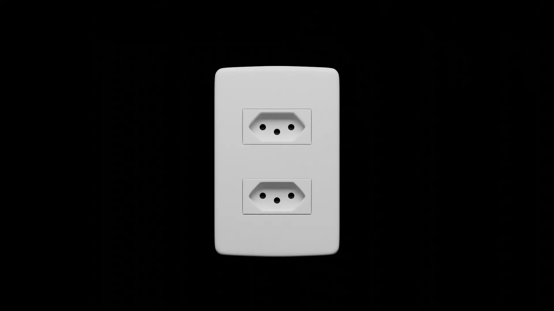 Double Brazilian Outlet 3d model 3D model_0