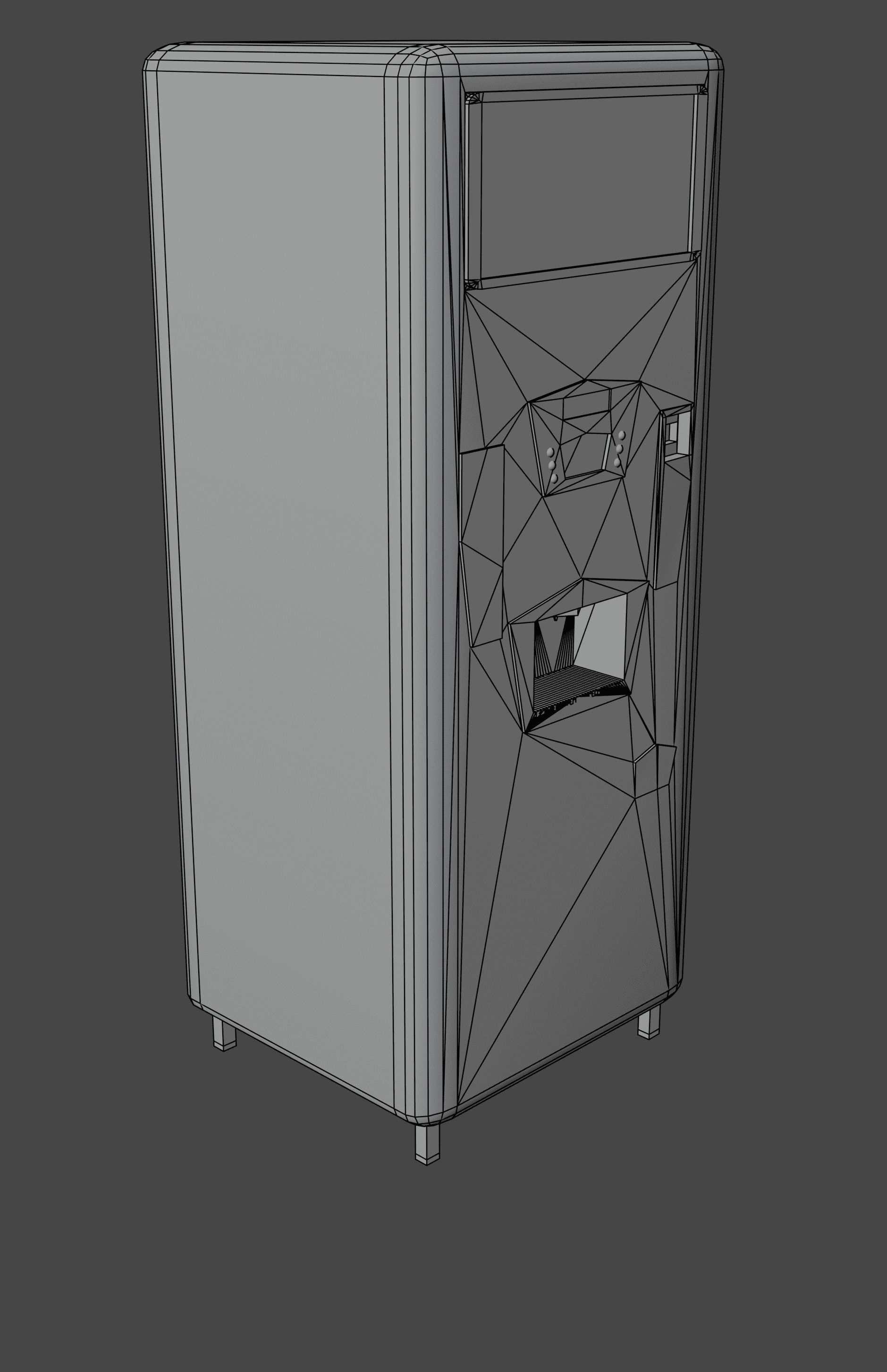 USSR soda machine Free low-poly 3D model_29