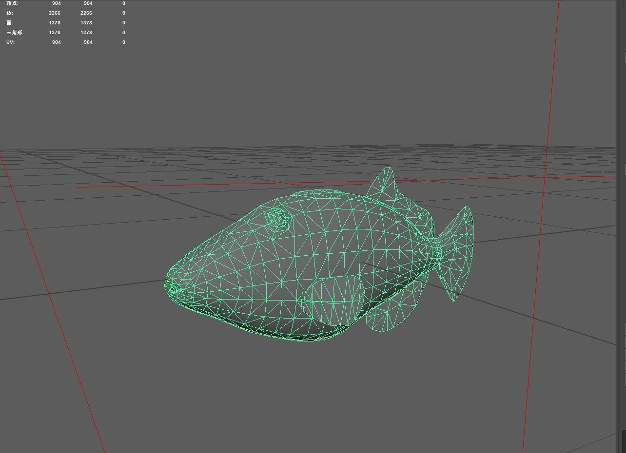 Filefish Low-poly 3D model_6