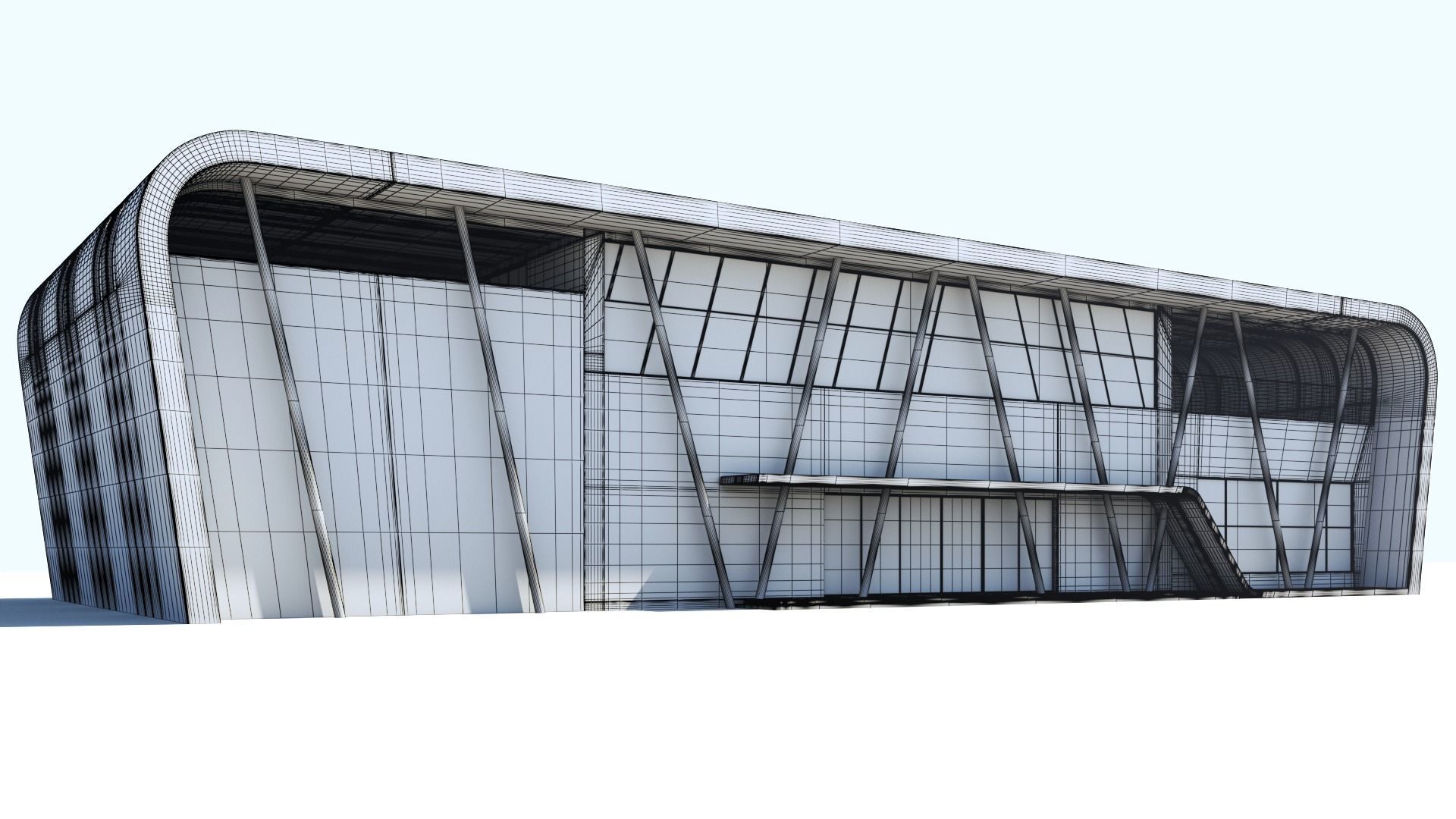 Modern Building 3D model_11