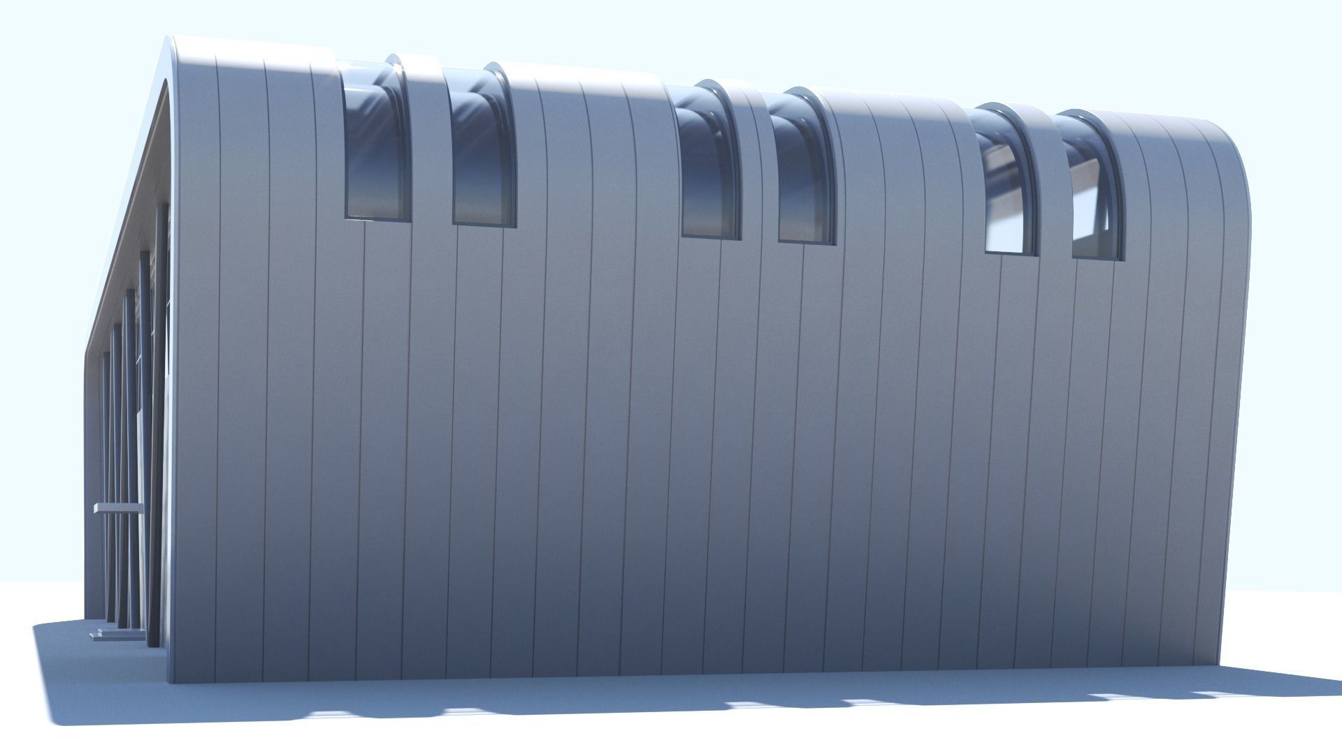 Modern Building 3D model_6