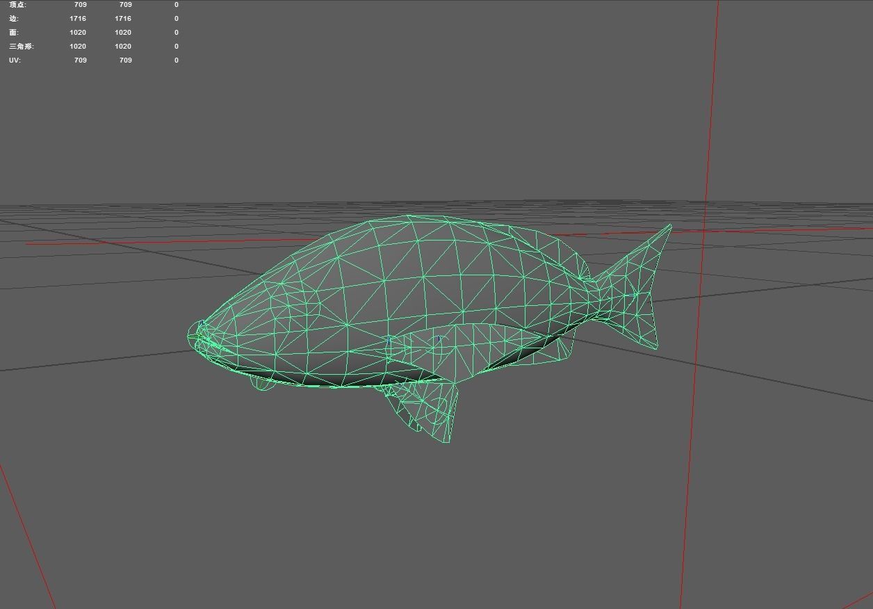 Snapper Low-poly 3D model_2