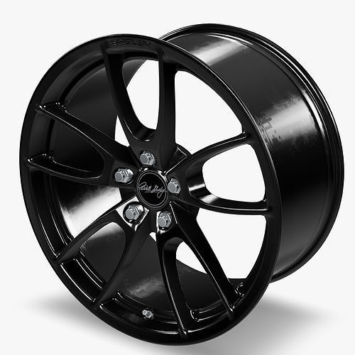 Carroll Shelby Wheel Company CS5 Wheel Gloss Gunmetal Mustang 3D model 5
