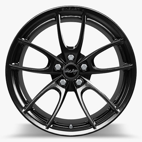 Carroll Shelby Wheel Company CS5 Wheel Gloss Gunmetal Mustang 3D model 6