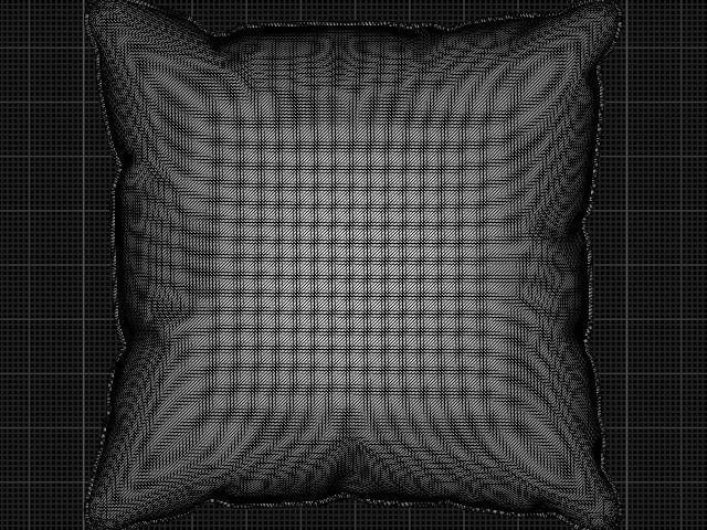  Modern Design 3D Cushion - Comfort and Style for Interiors Low-poly 3D model_3