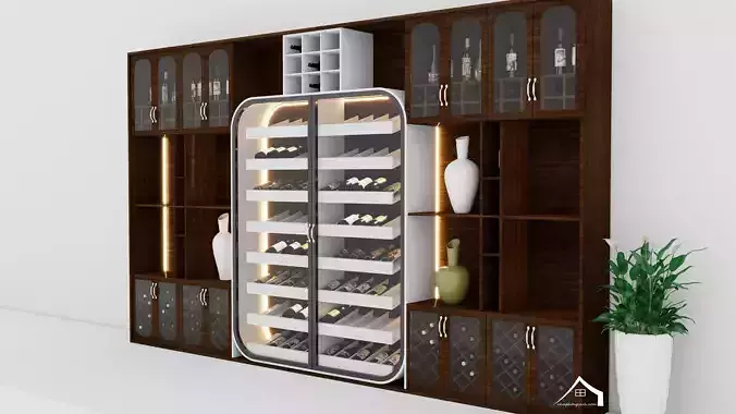 Wine Cabinet Design 5 3D model