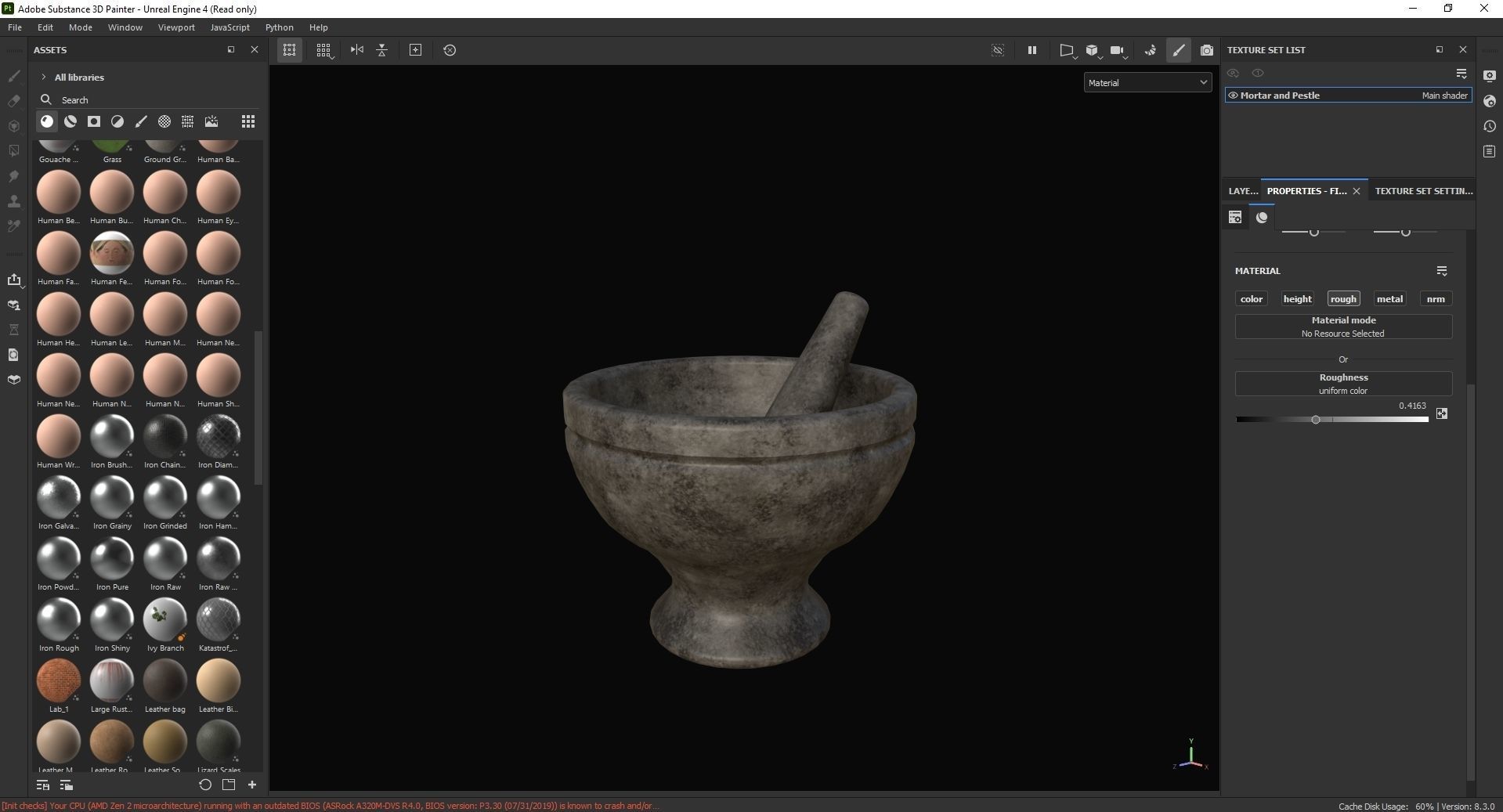 Mortar and Pestle 3D Model Low-poly 3D model_7