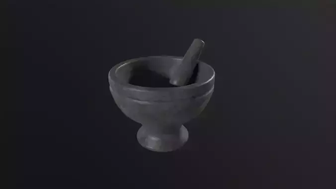 Mortar and Pestle 3D Model