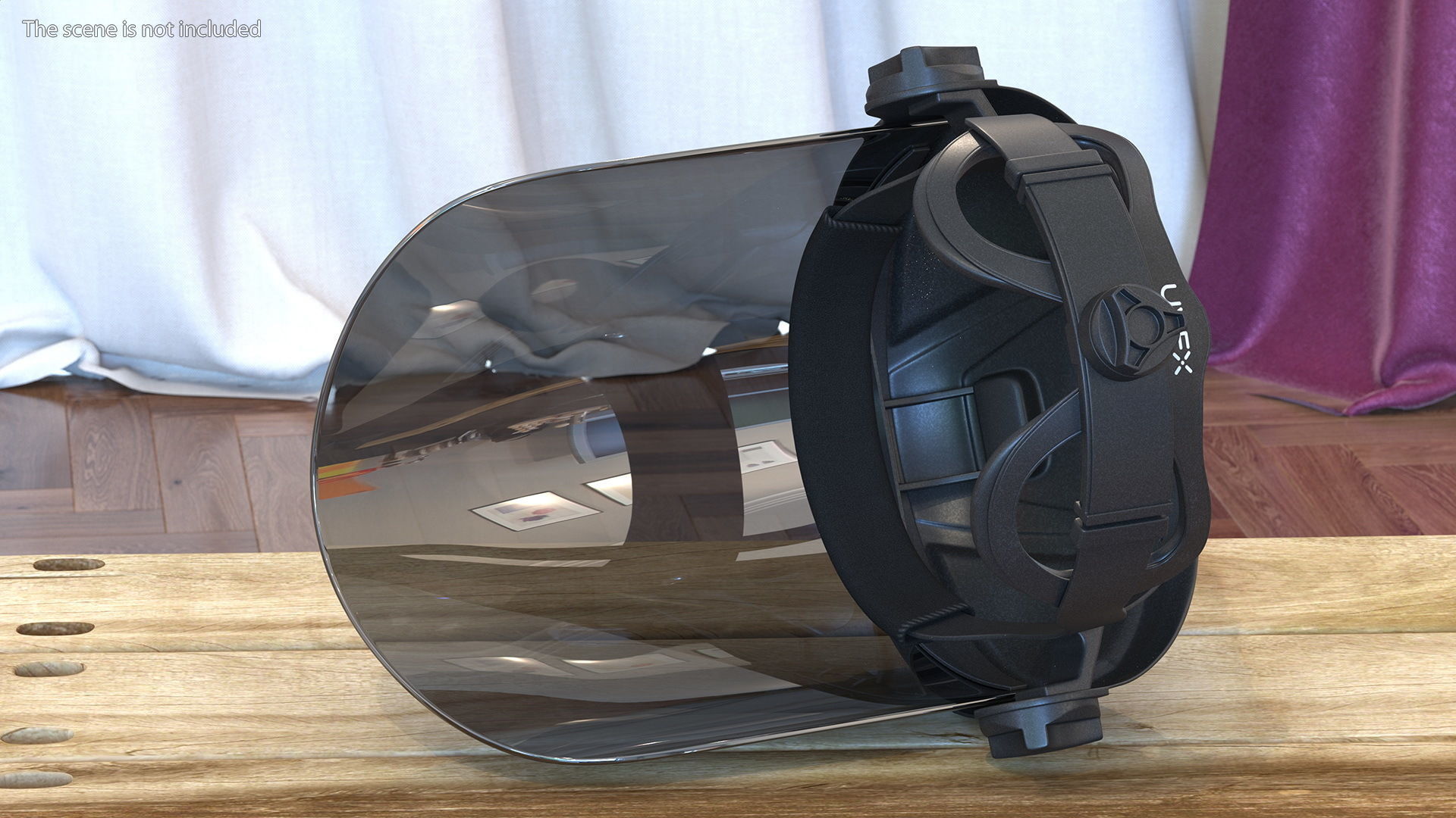 Uvex Turboshield Face Shield Dark Visor 3D model_6