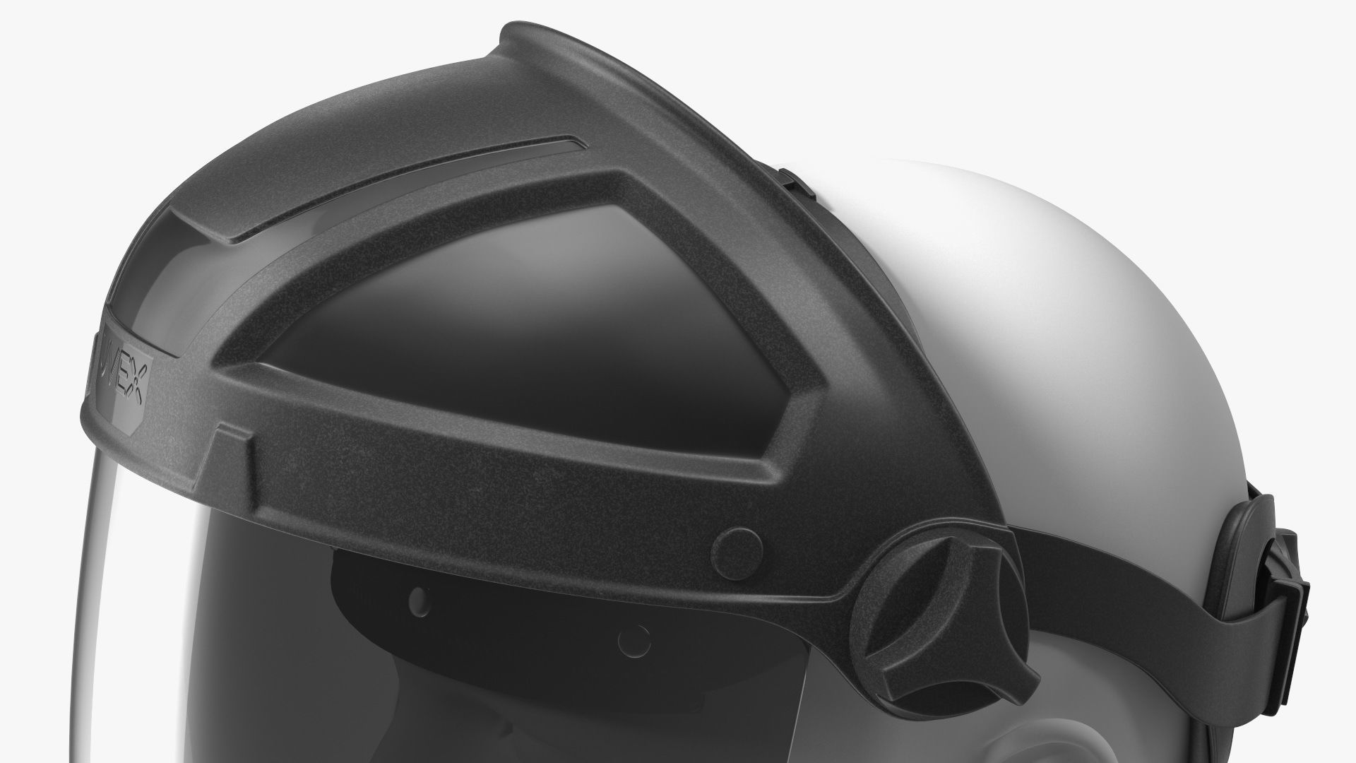 Uvex Turboshield Face Shield Dark Visor 3D model_10