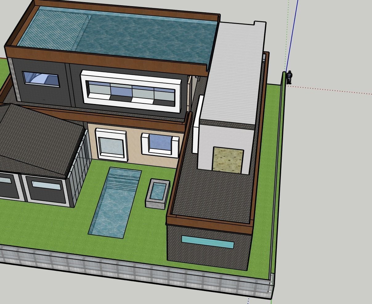 Huge modern home  3D print model_4