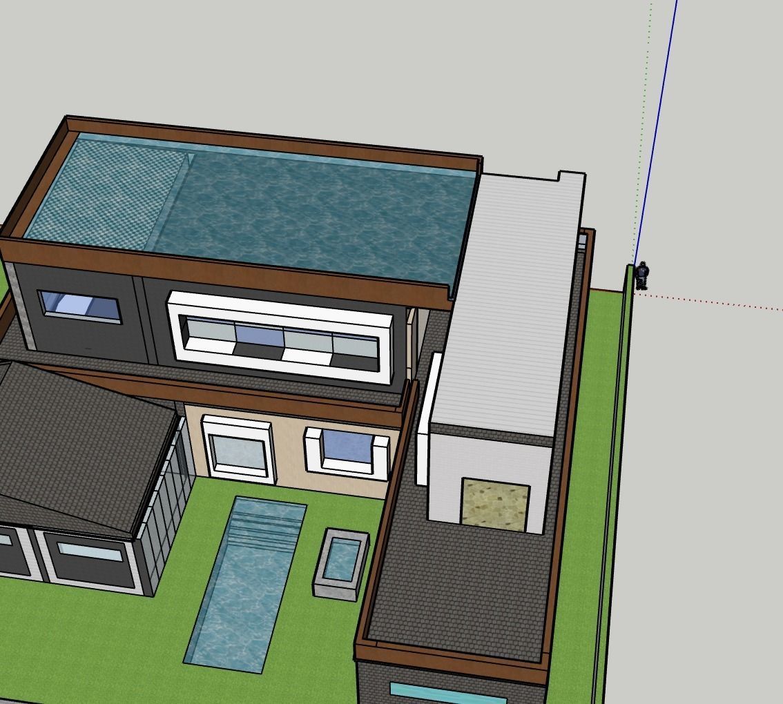 Huge modern home  3D print model_5