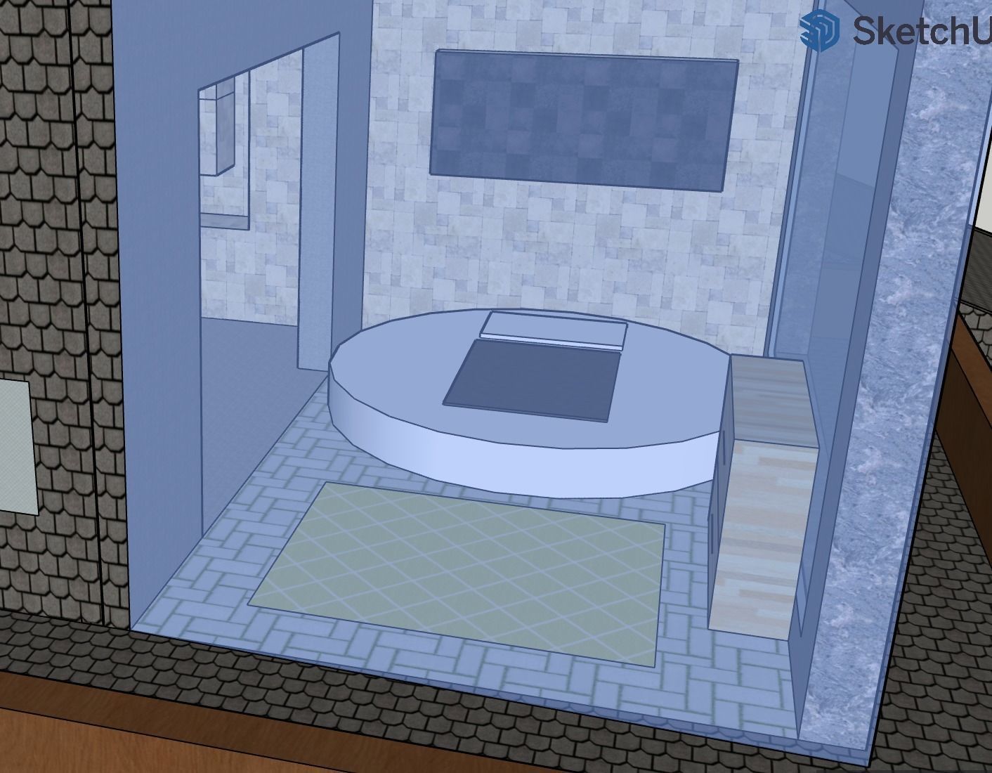 Huge modern home  3D print model_1