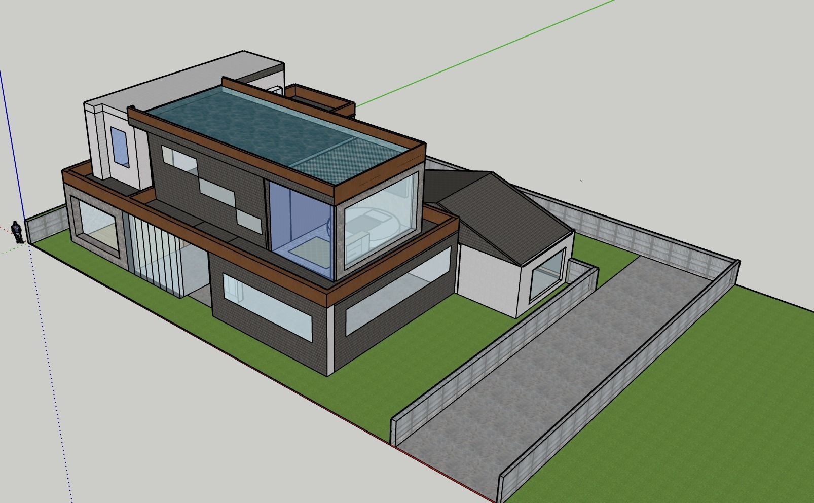 Huge modern home  3D print model_3