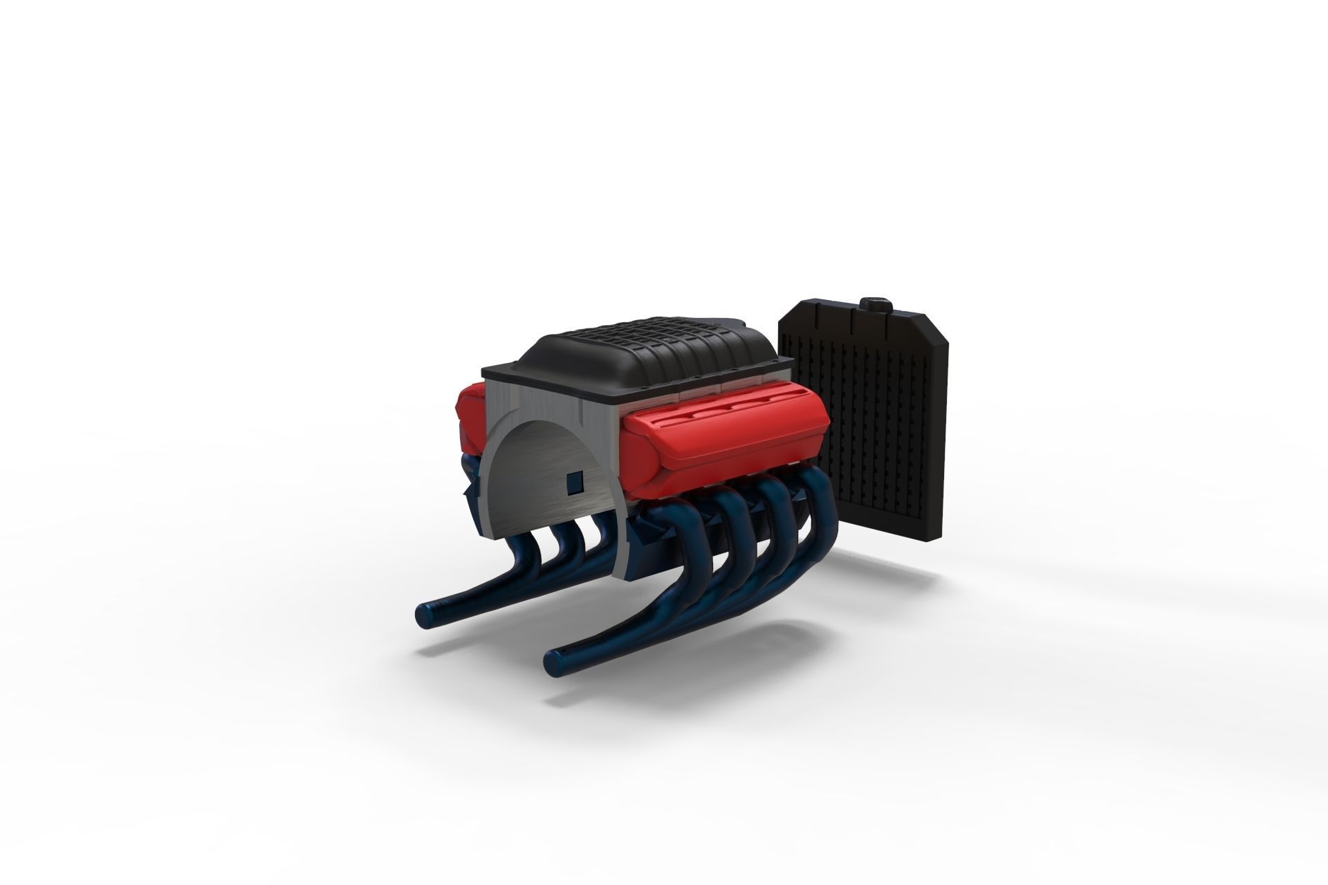 3D printable model ENGINE rccar or truck 3D print model_20