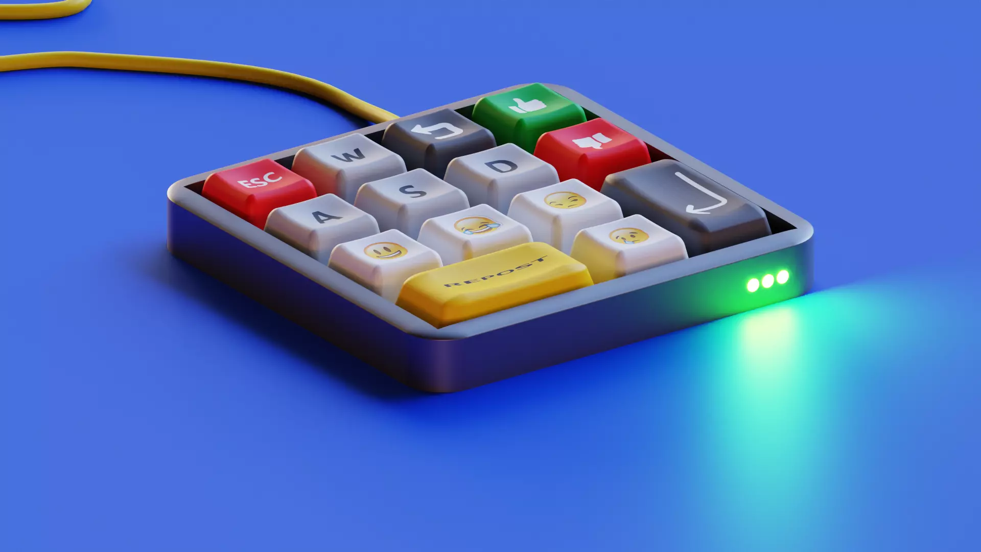 difficult keyboard 3D model_0