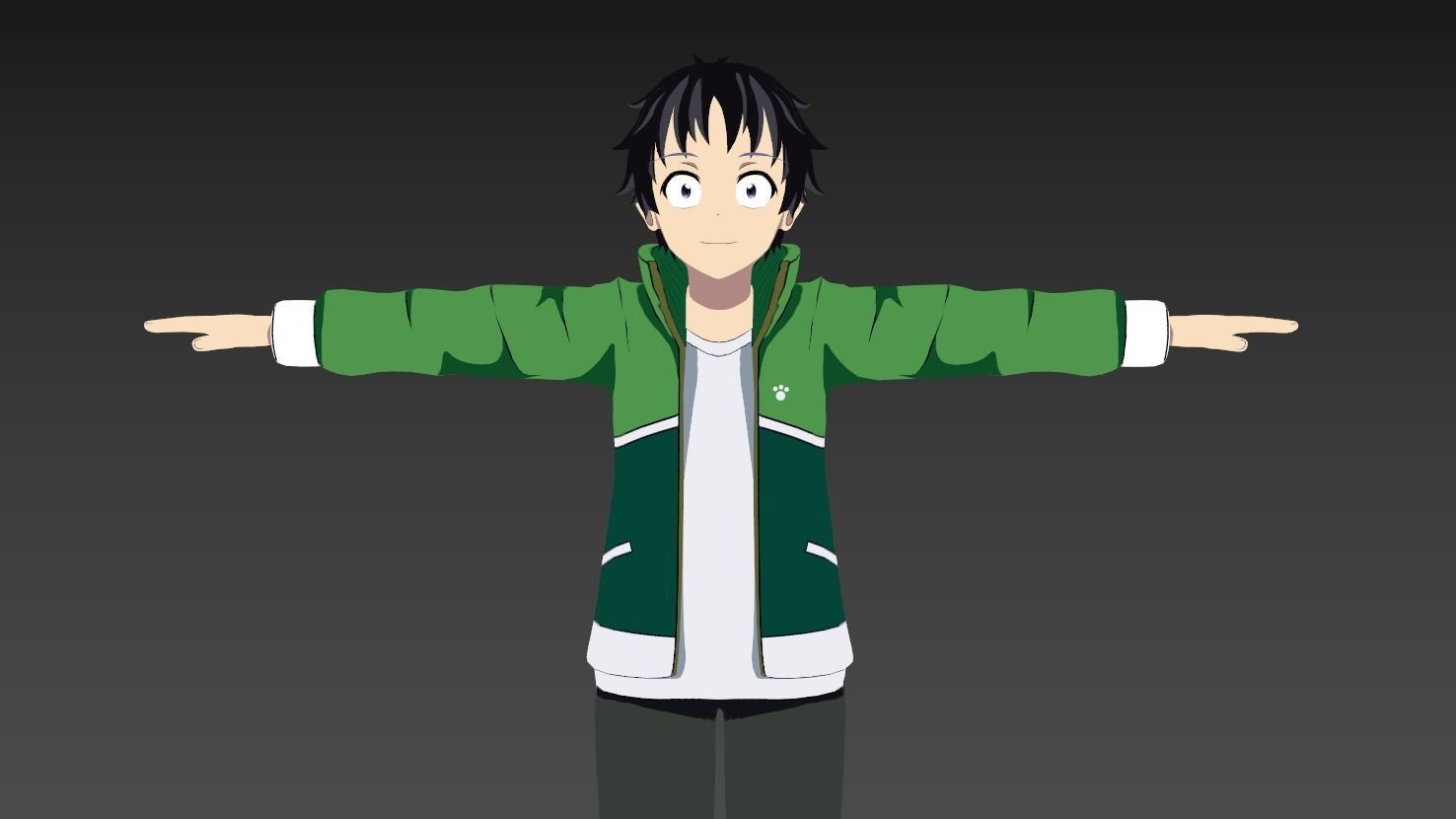 Akira zom 100 VRChat Avatar 3D model_5