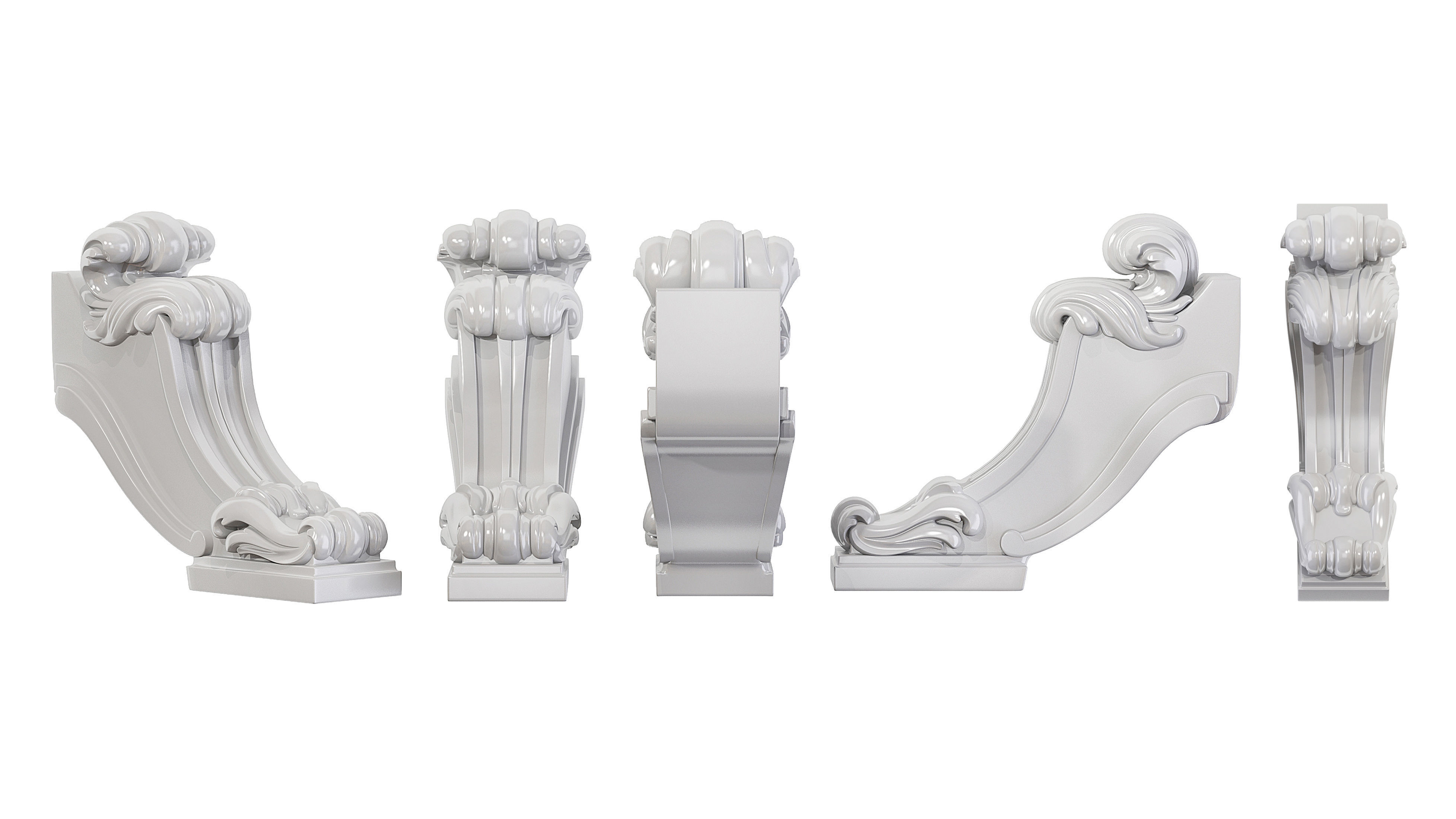 Classic leg 069 3D model_5