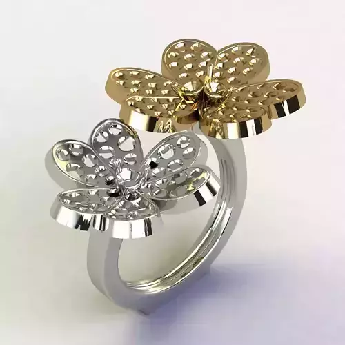 Clover Between The Finger Ring