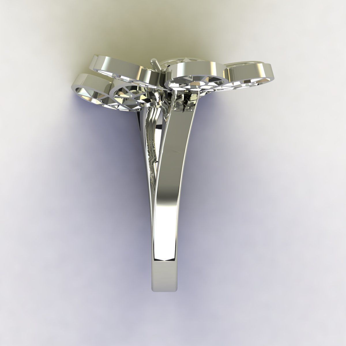 Clover Between The Finger Ring 3D print model_5