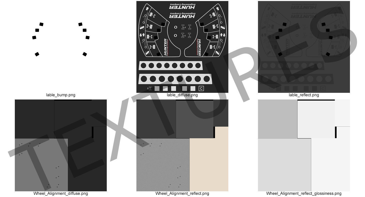 Hunter HawkEye Elite Wheel Alignment Sensor 3D model_16