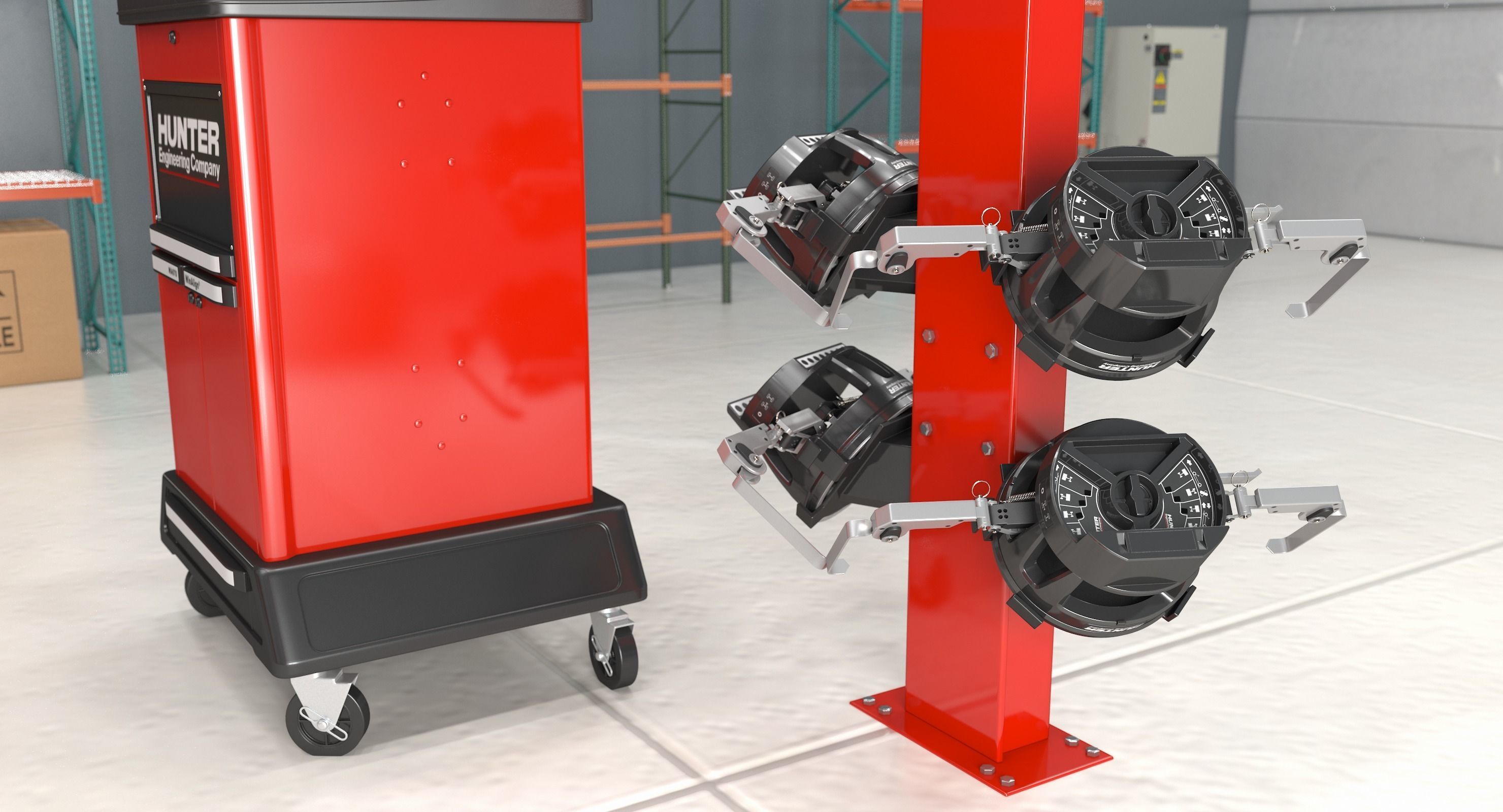 Hunter HawkEye Elite Wheel Alignment Sensor 3D model_21