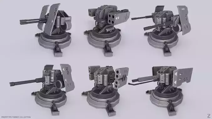 Prototype turret collection 