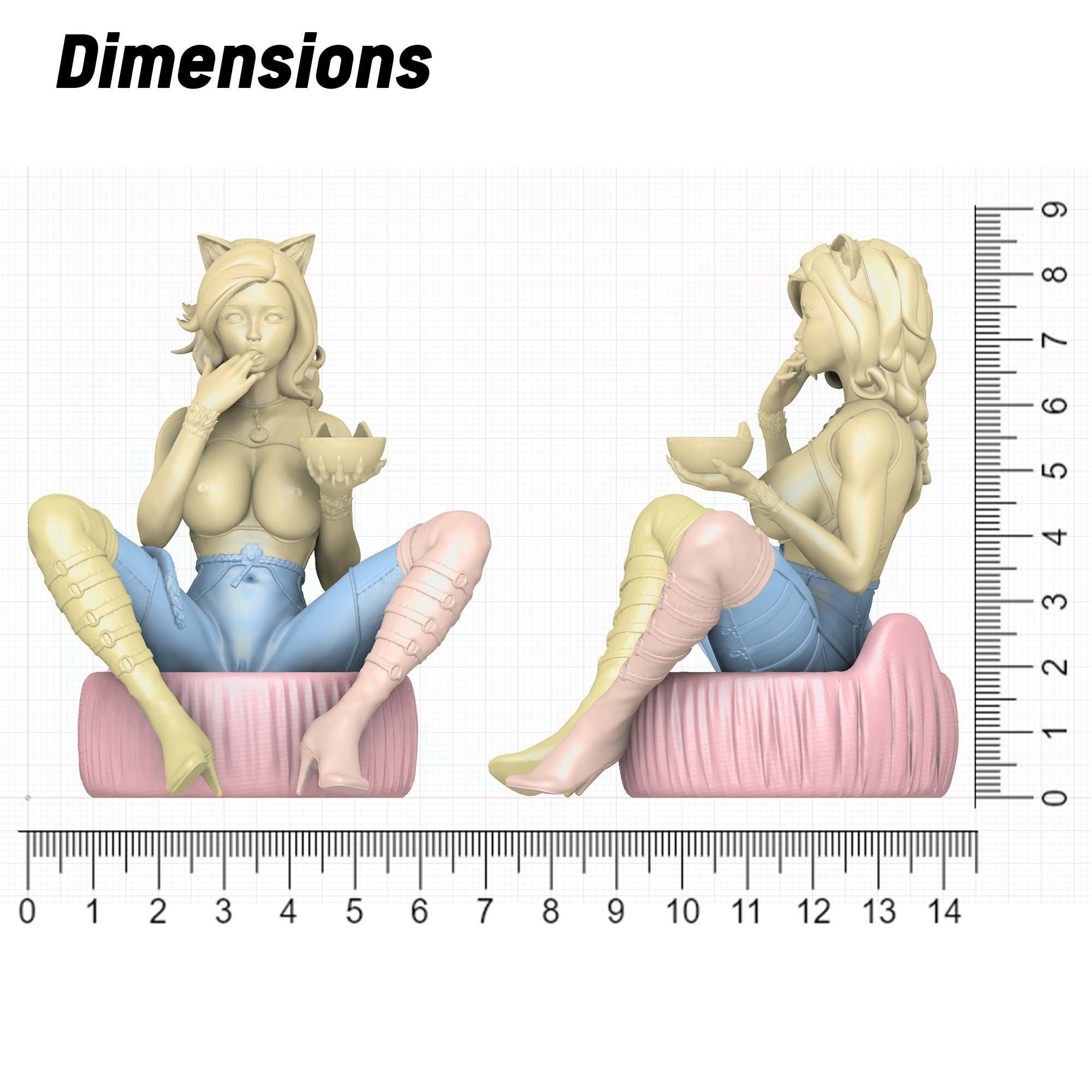 3D Print model - Mistress of kitties - c 3D print model_17