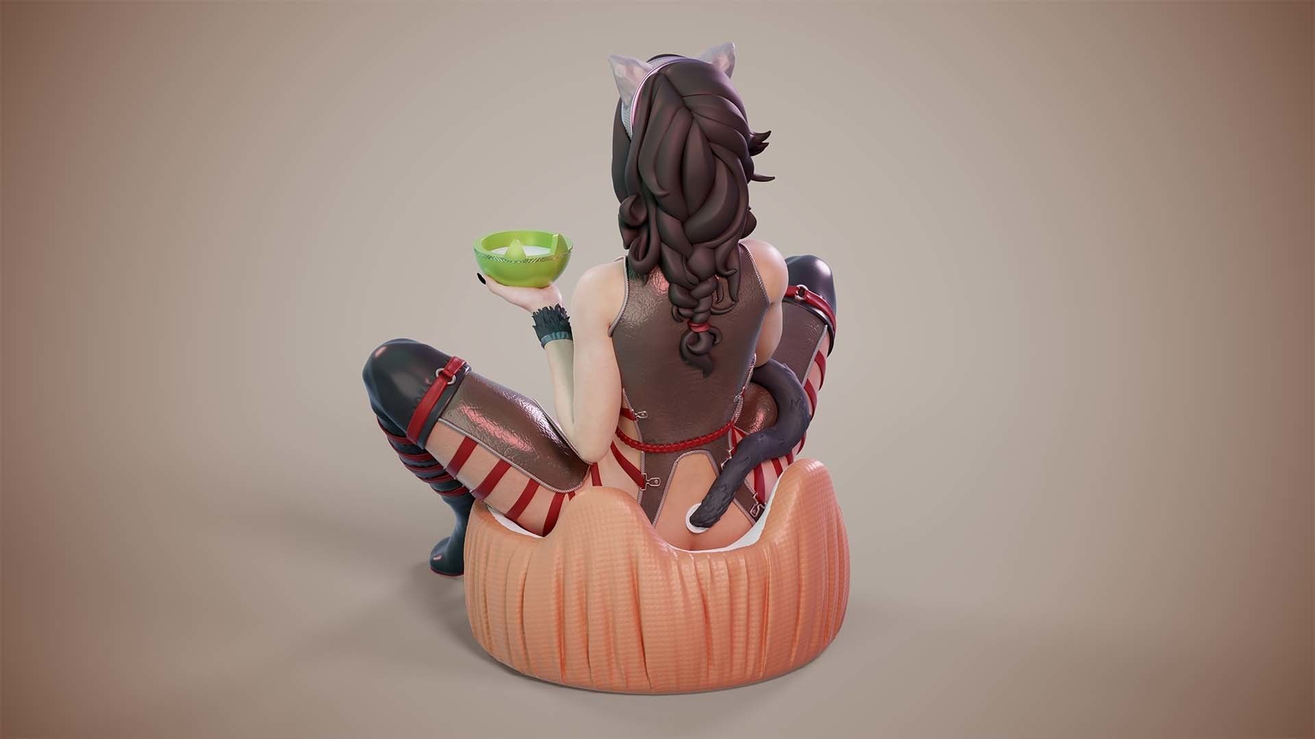 3D Print model - Mistress of kitties - c 3D print model_10